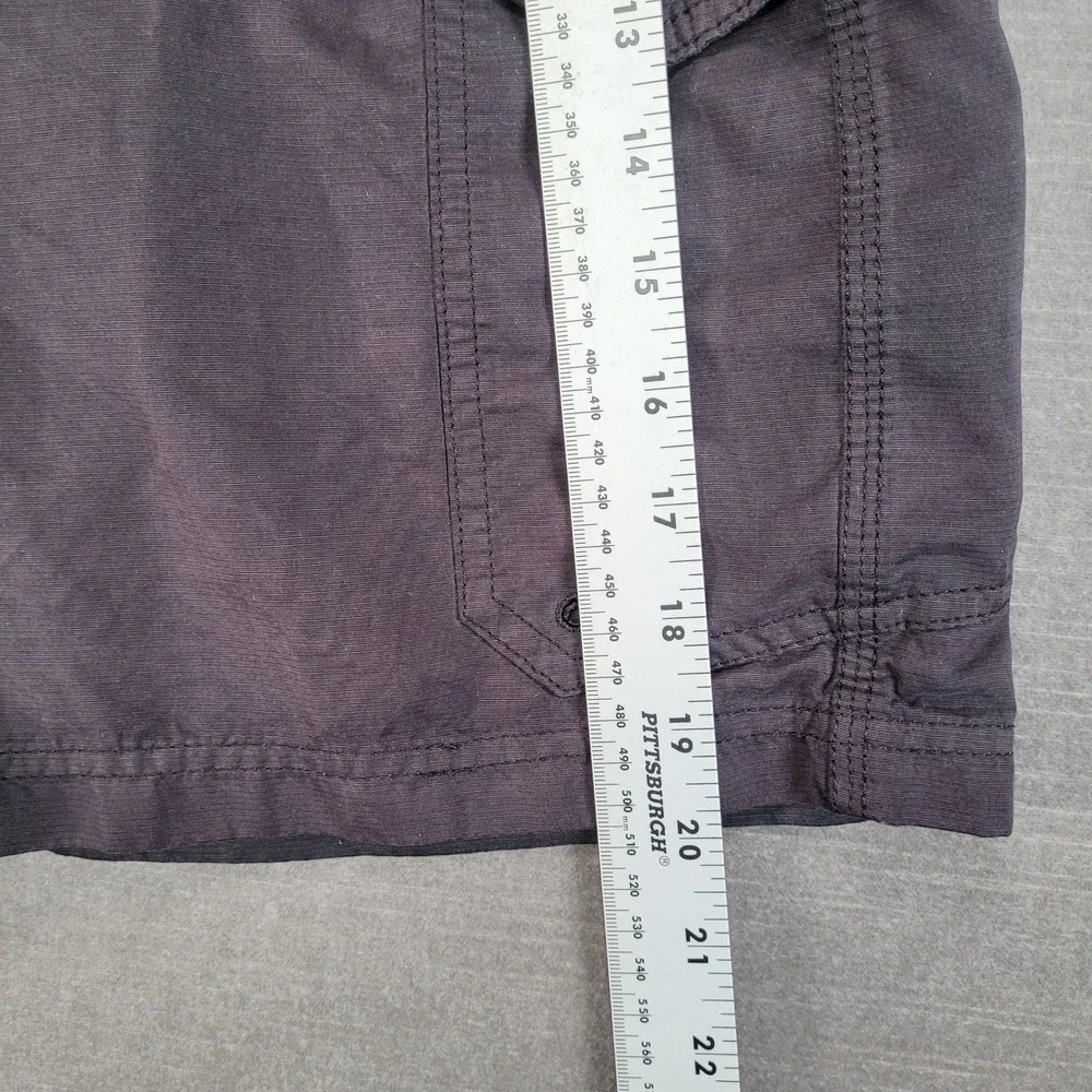Vintage‎ Quiksilver Shorts Mens 34 Black Y2K Cargo Baggy Skater Grunge